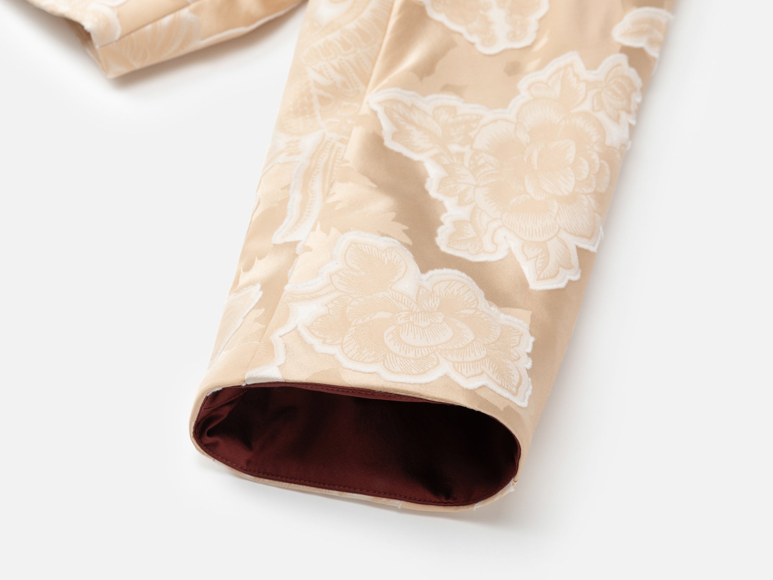 Mulberry Silk Chinese Style Neo-Chinese Silk-Padded Jacket | Beige