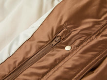 Fitted Puffer Jacket | Brown