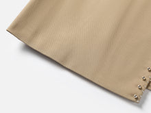 Embroidered Long Coat | Khaki