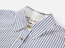 Loose Straight-Cut Cotton-Feel Shirt | Navy