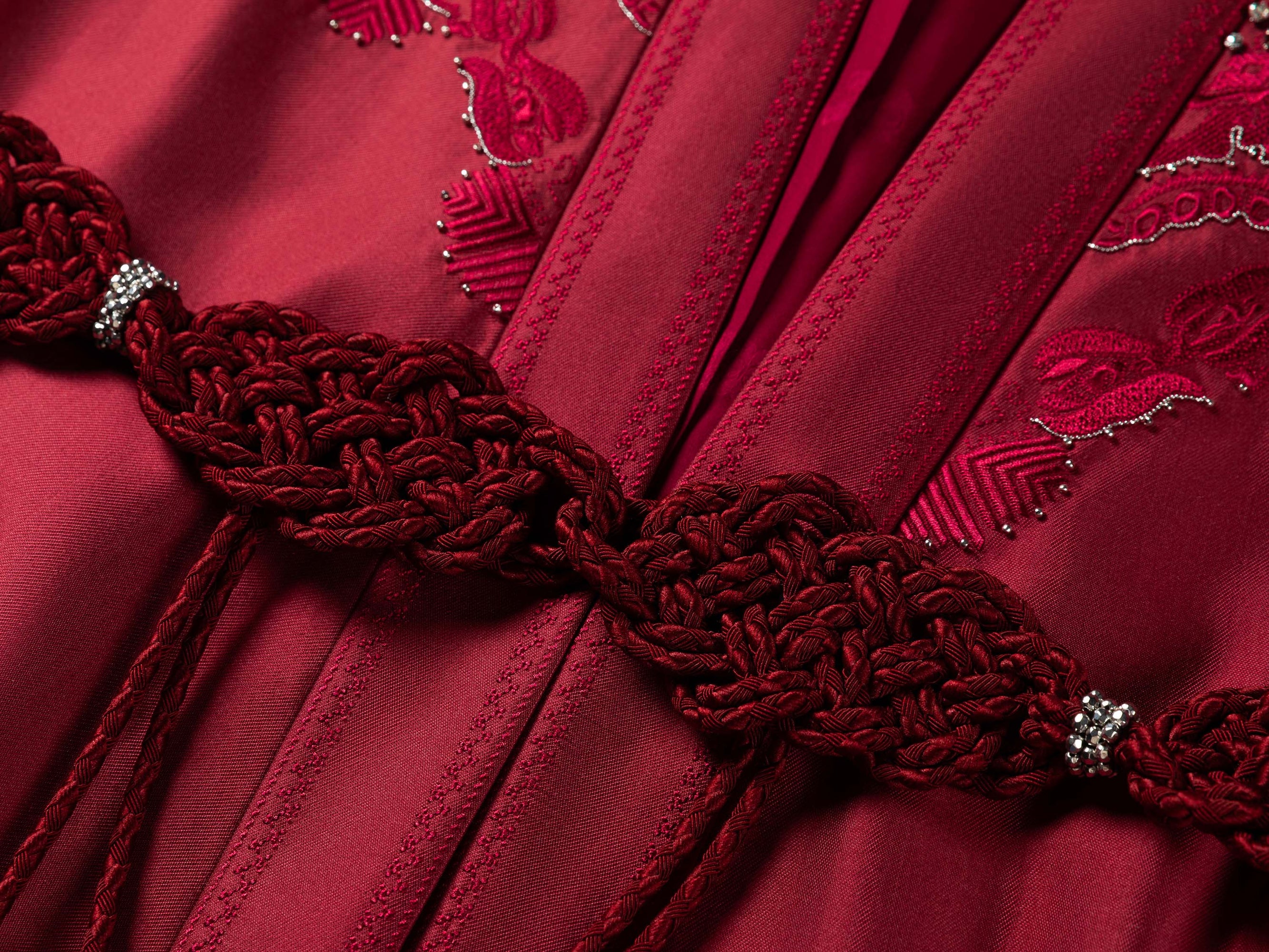 Waist Tie Jacket | Red