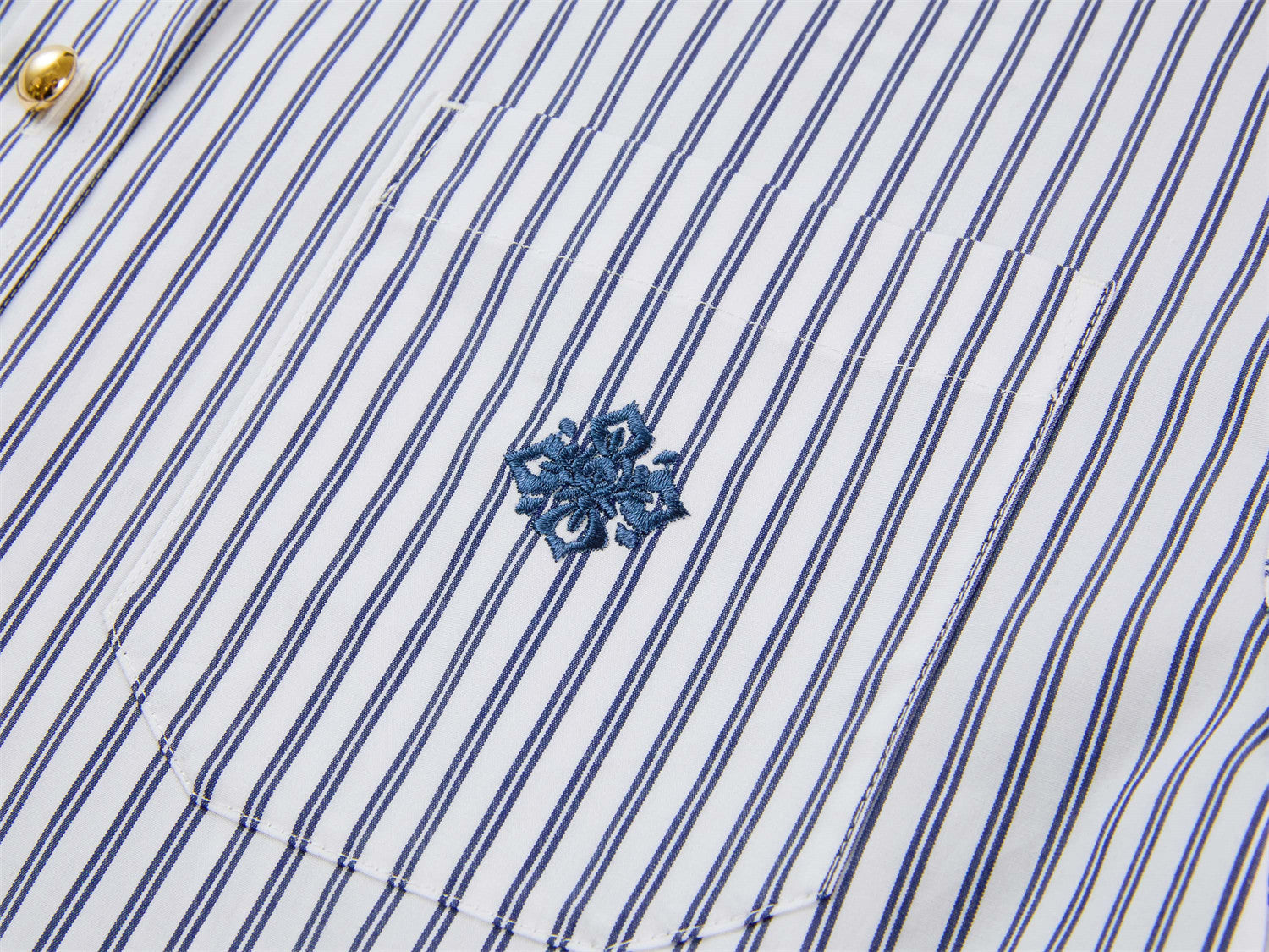 Loose Straight-Cut Cotton-Feel Shirt | Navy