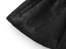 Textured Pattern Jacket | Black