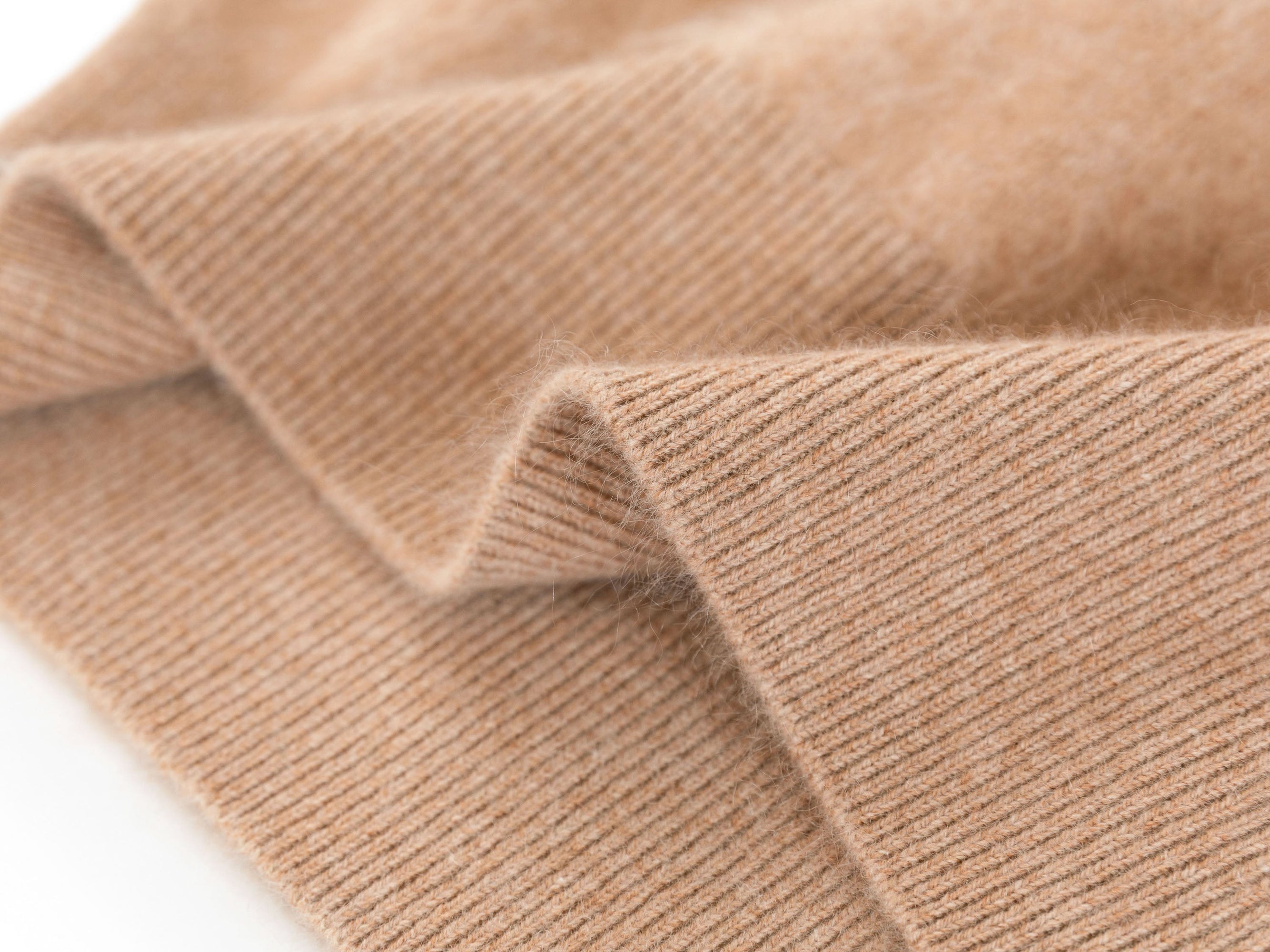 Floral Turtleneck Knit Sweater | Beige