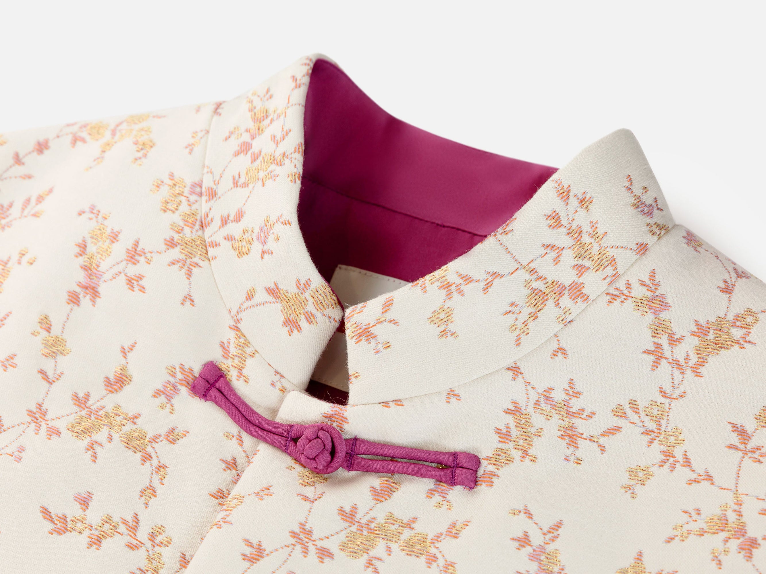 Floral-Print Quilted Jacket | Beige