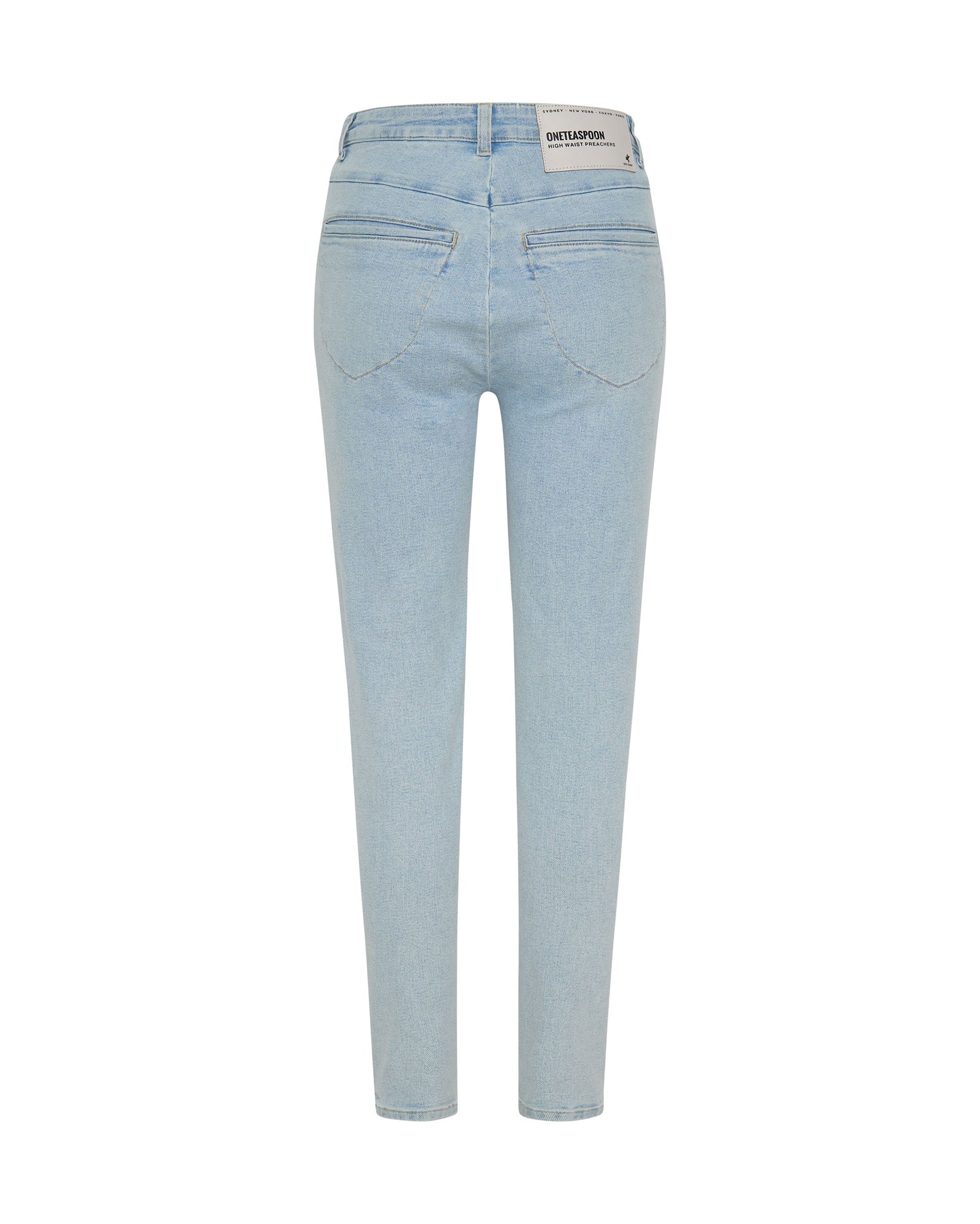 Preachers High Waist Skinny Stretch Denim Jeans | Best Blue