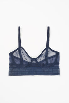 Bare Underwire Full Cup Longline Bra | Midnight