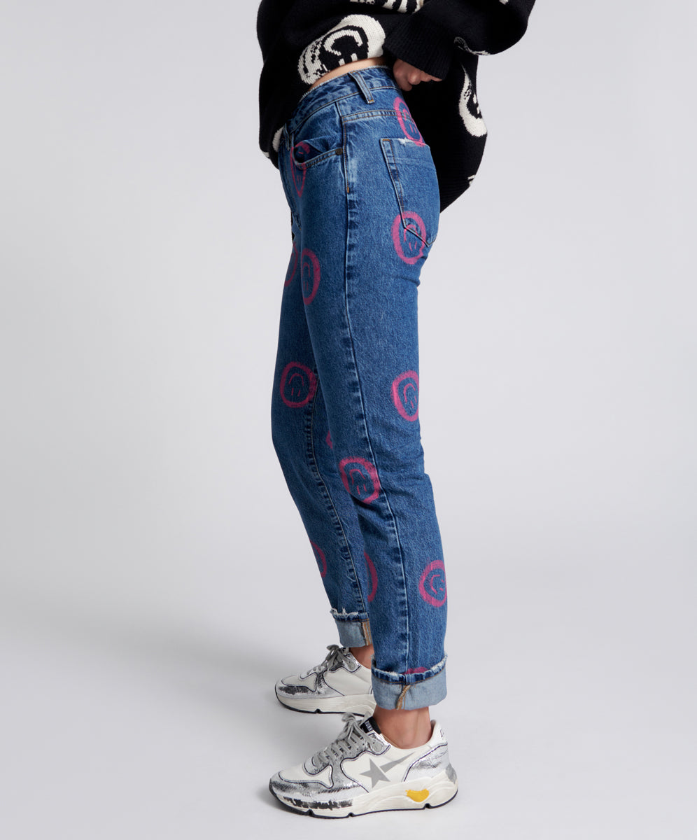 Awesome Baggies High Waist Straight Leg Denim Jeans | Rosewood