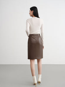 Wool Knit Top Sweater | White