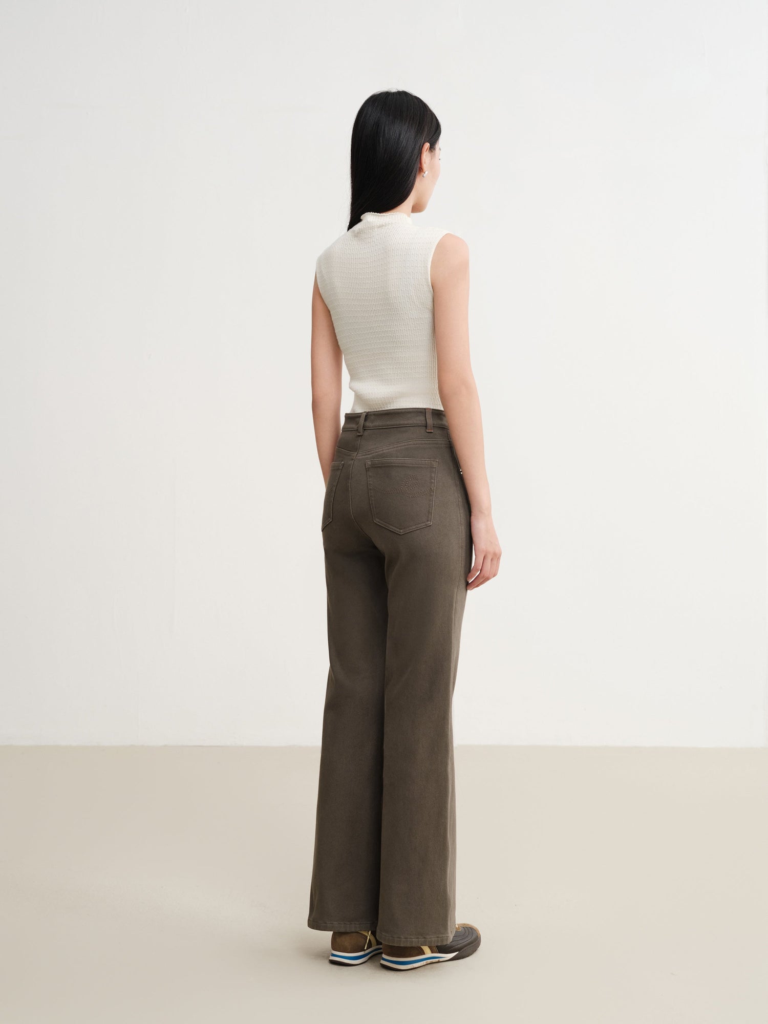 High-Waist Pants | Green