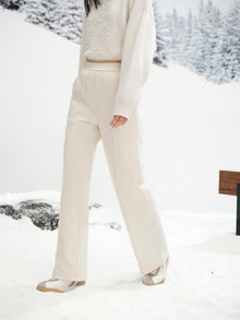 Lightweight Puffy Goose Down Pants | Beige