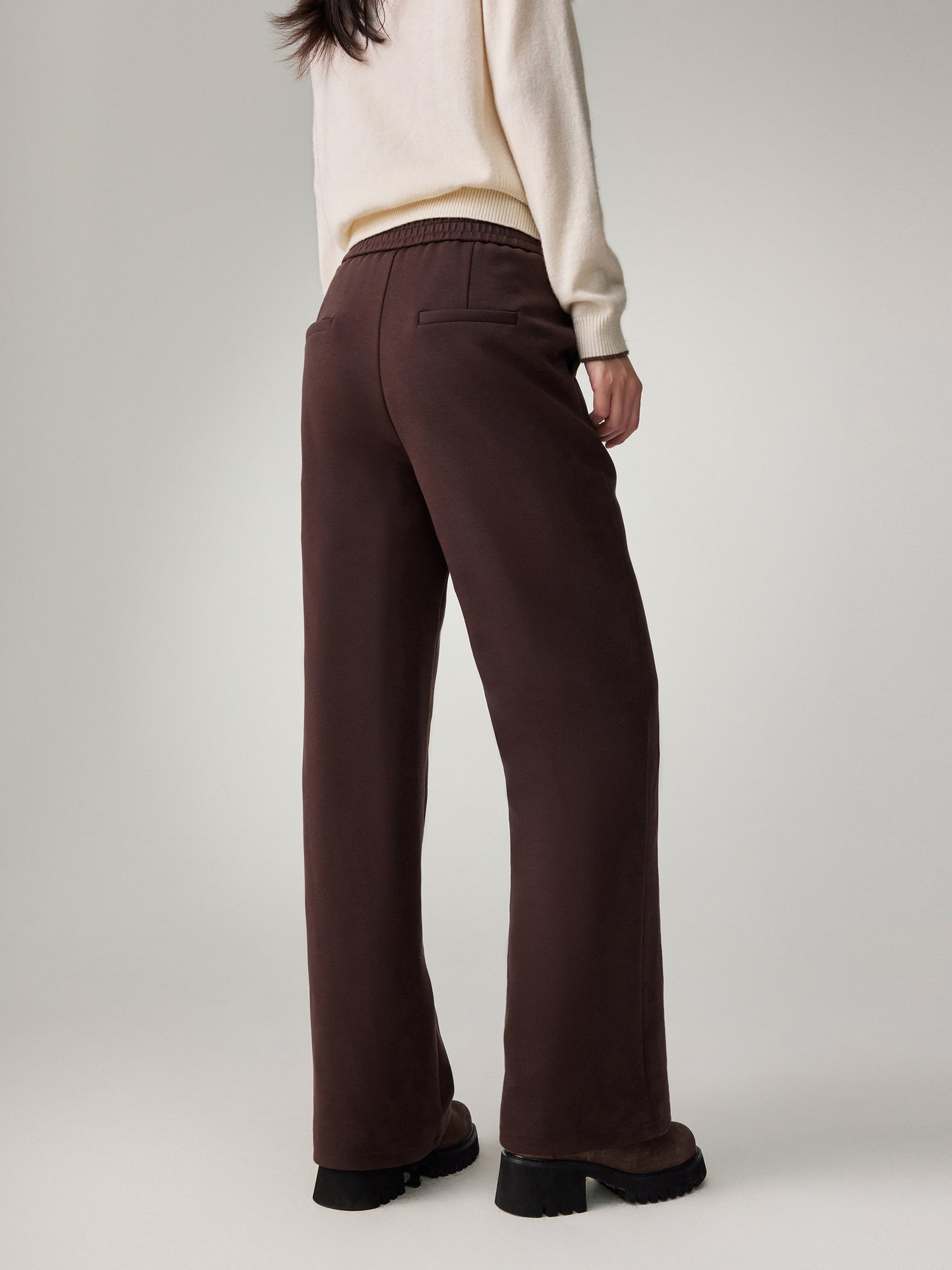 Lightweight Warm Puffer Goose Down Down Pants | Brown