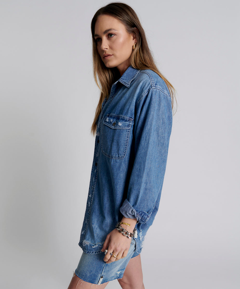 Western Denim Shirt | Pacifica