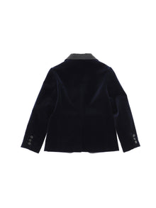 Boys | Embroidered Tuxedo Jacket | Blue/Black