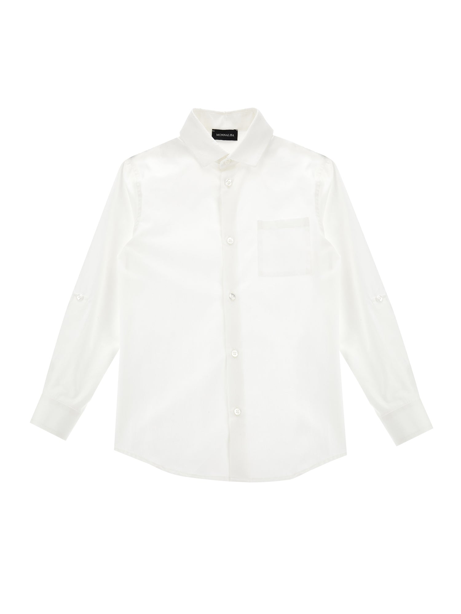 Boys | Stretch Poplin Shirt | Cream
