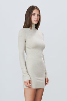 LONG SLEEVE TURTLENECK MINI DRESS - ETERNE