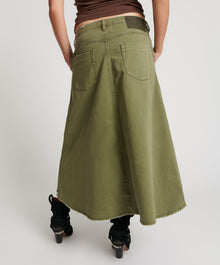 Mrs Carter Low Waist Long Denim Skirt | St Khaki