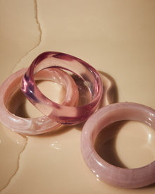 The Formentera Bangle Set | Set of 3 Bangles | Shades of Pink