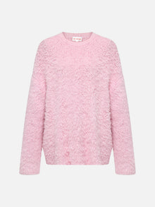 Silk Soft Knit Top | Pink