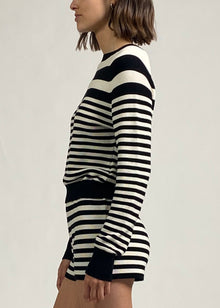 Celeste Short Noir / Brule Stripe - Solid & Striped