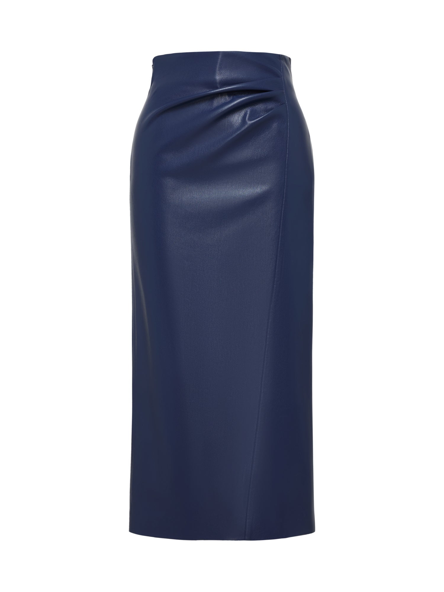 Leather Skirt | Blue