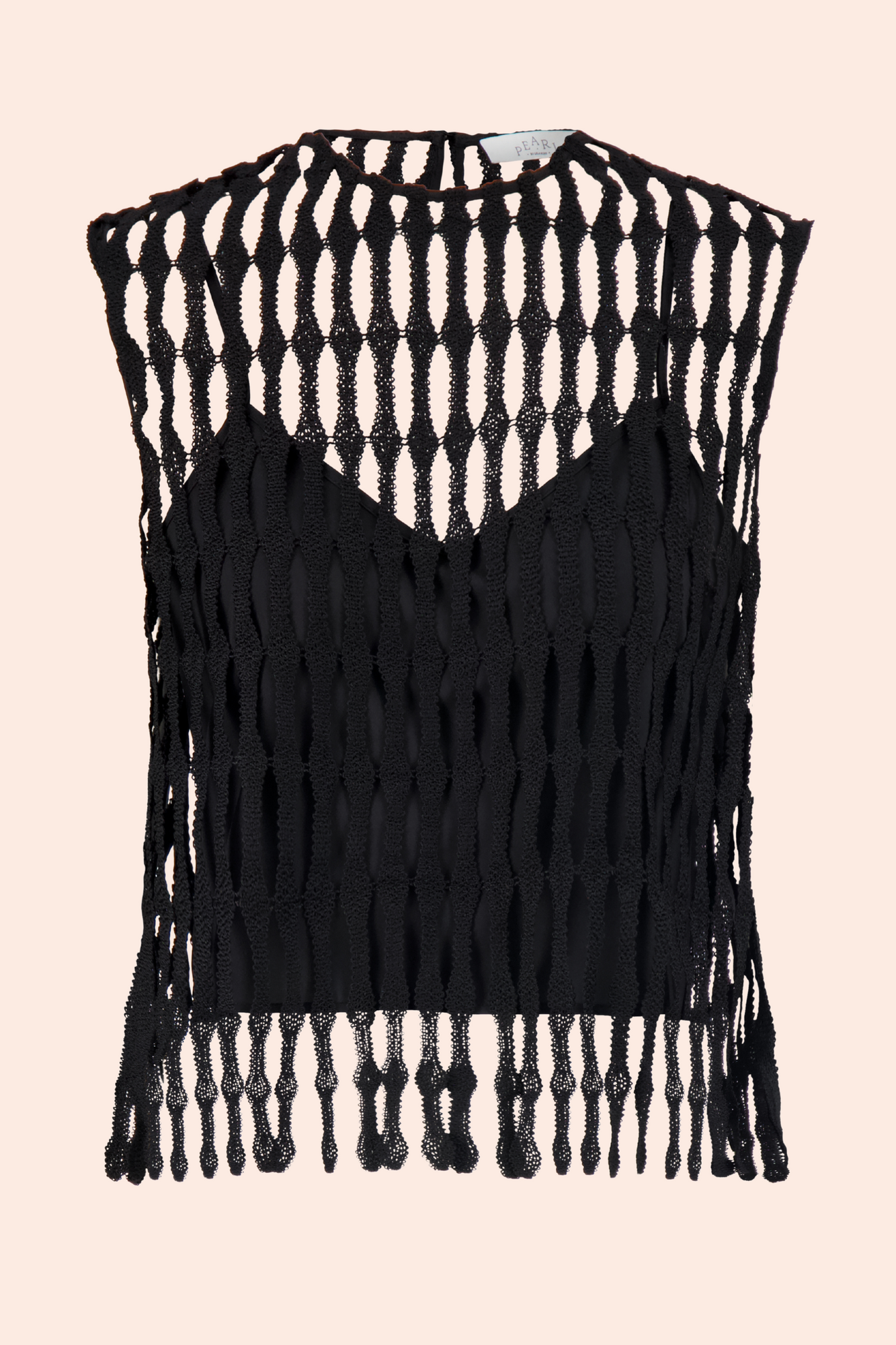 Fringe Lace Top | Black