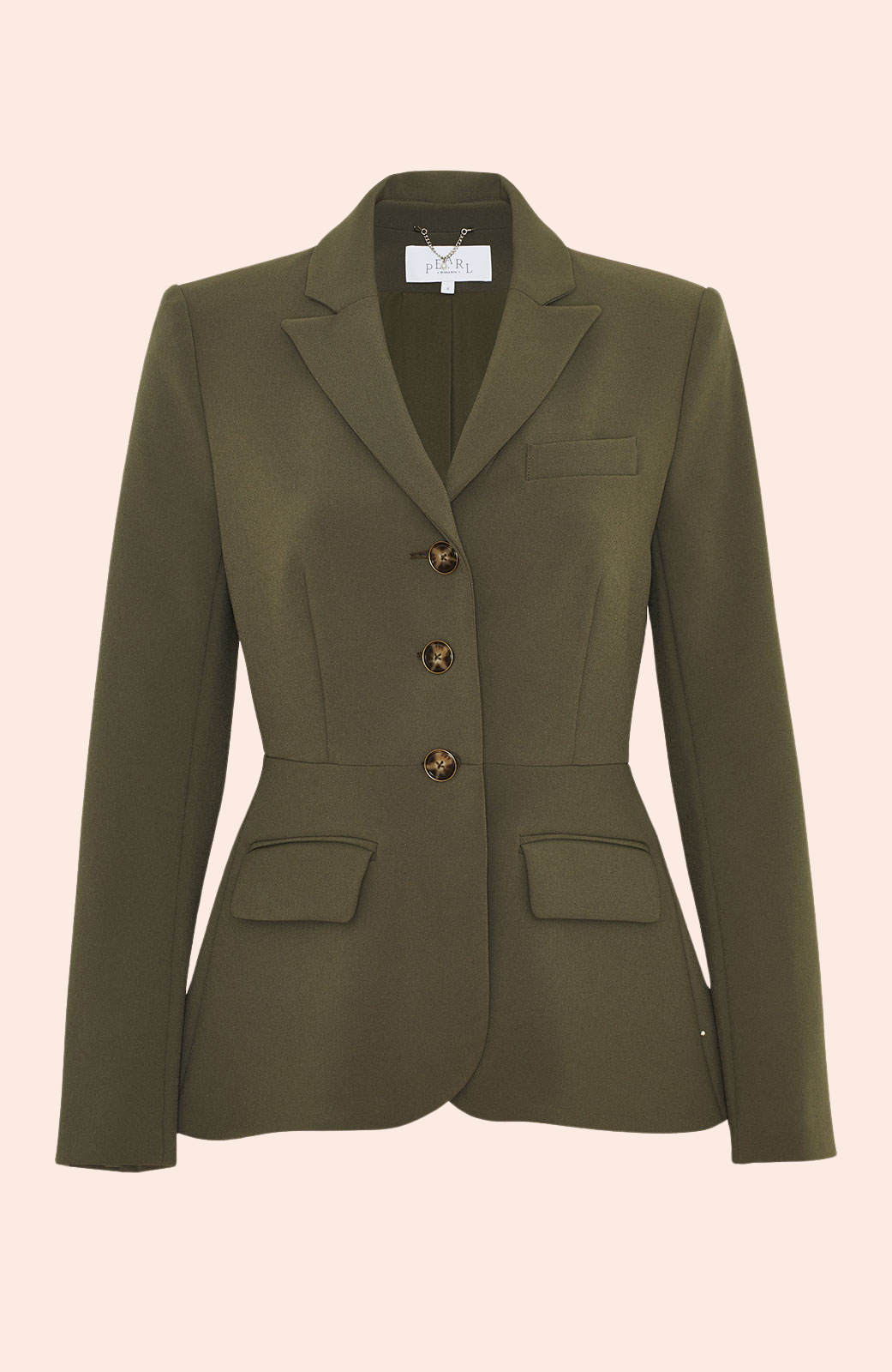 Stretch Crepe Jacket | Olive