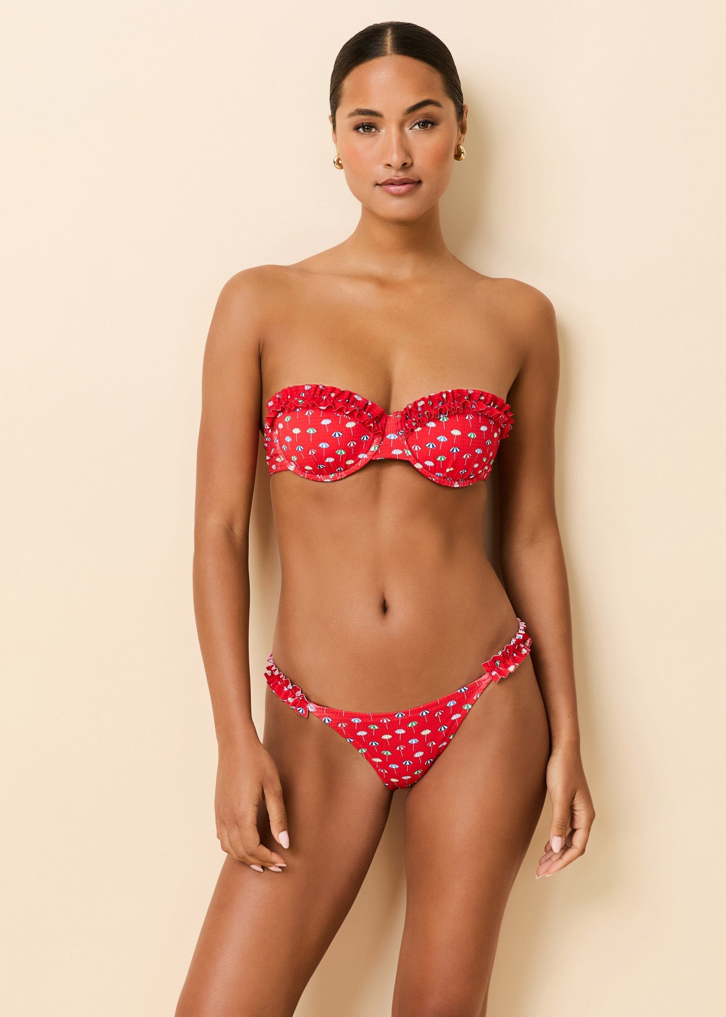 Ramona Bikini Ditsy Umbrella Print - Solid & Striped