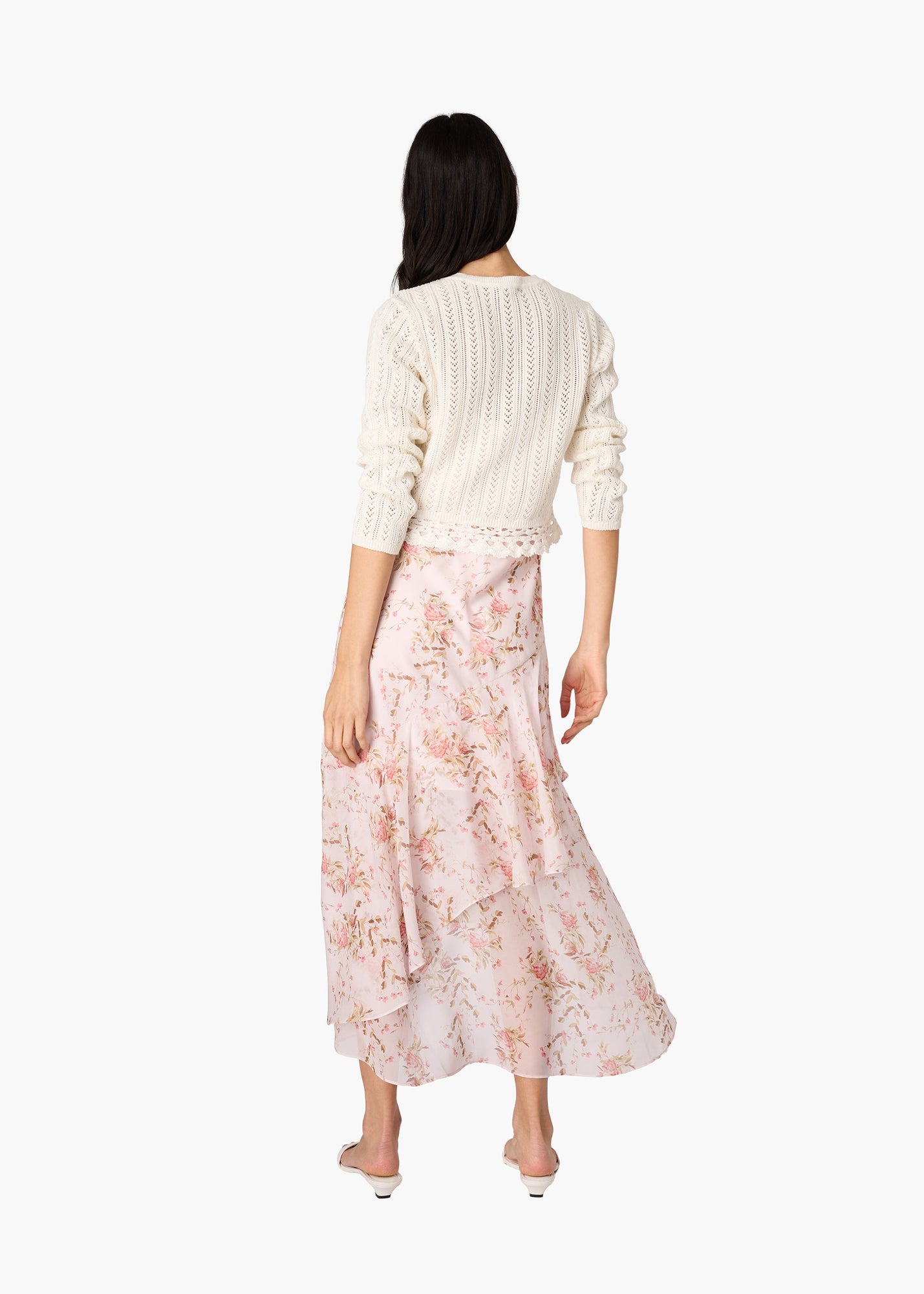 Lilibeth Pointelle Cardigan | Macadamia