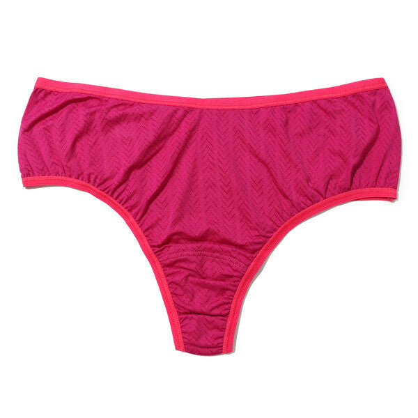 Movecalm Hi-Rise Thong | Summerplum/Morning Glory