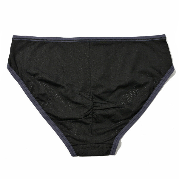 Movecalm Rouched Brief | Black x Granite