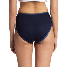 Movecalm High Waist Brief | Blackberry Crumble x Waterfall Blue