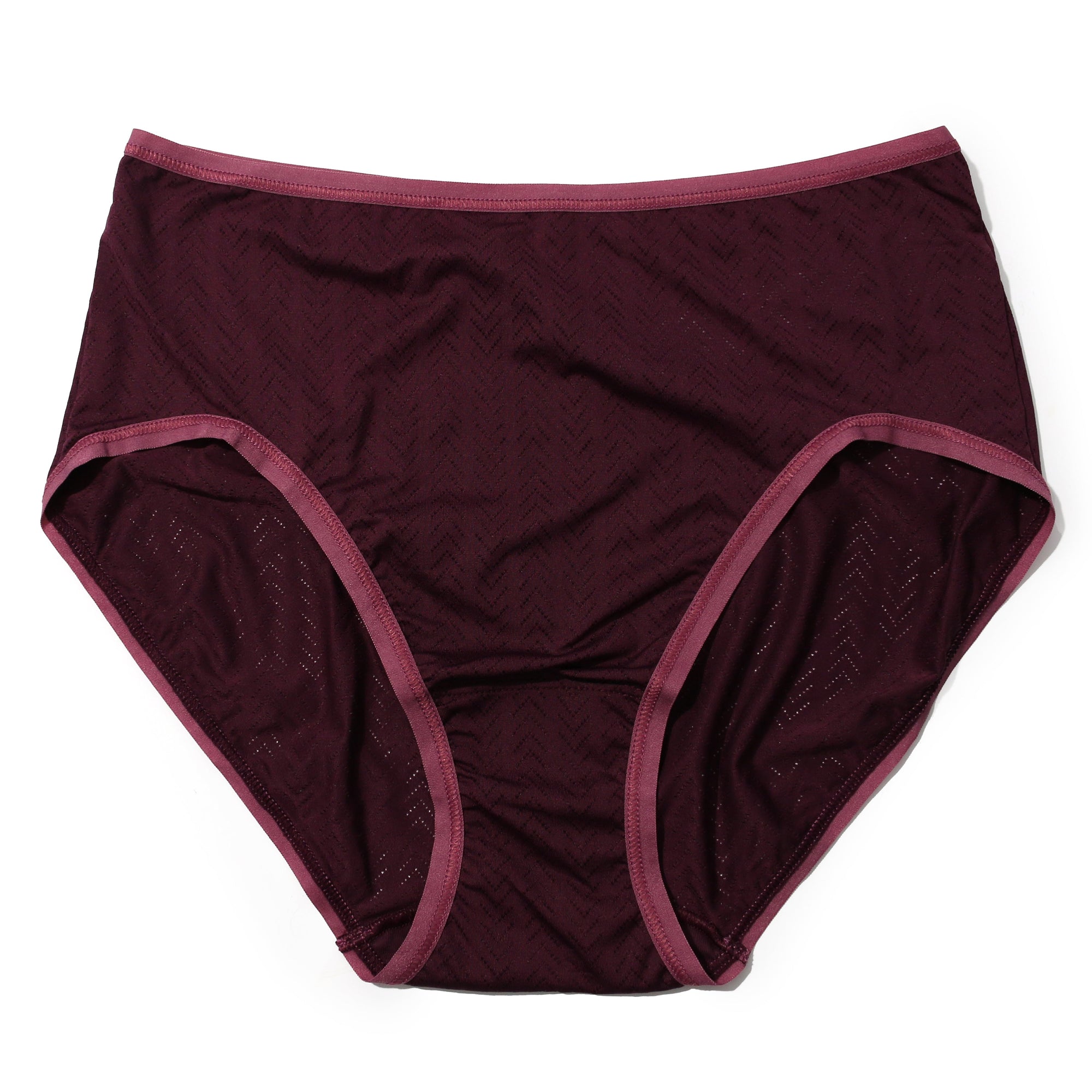 Movecalm High Waist Brief | Dreid Cherry x Damson Plum