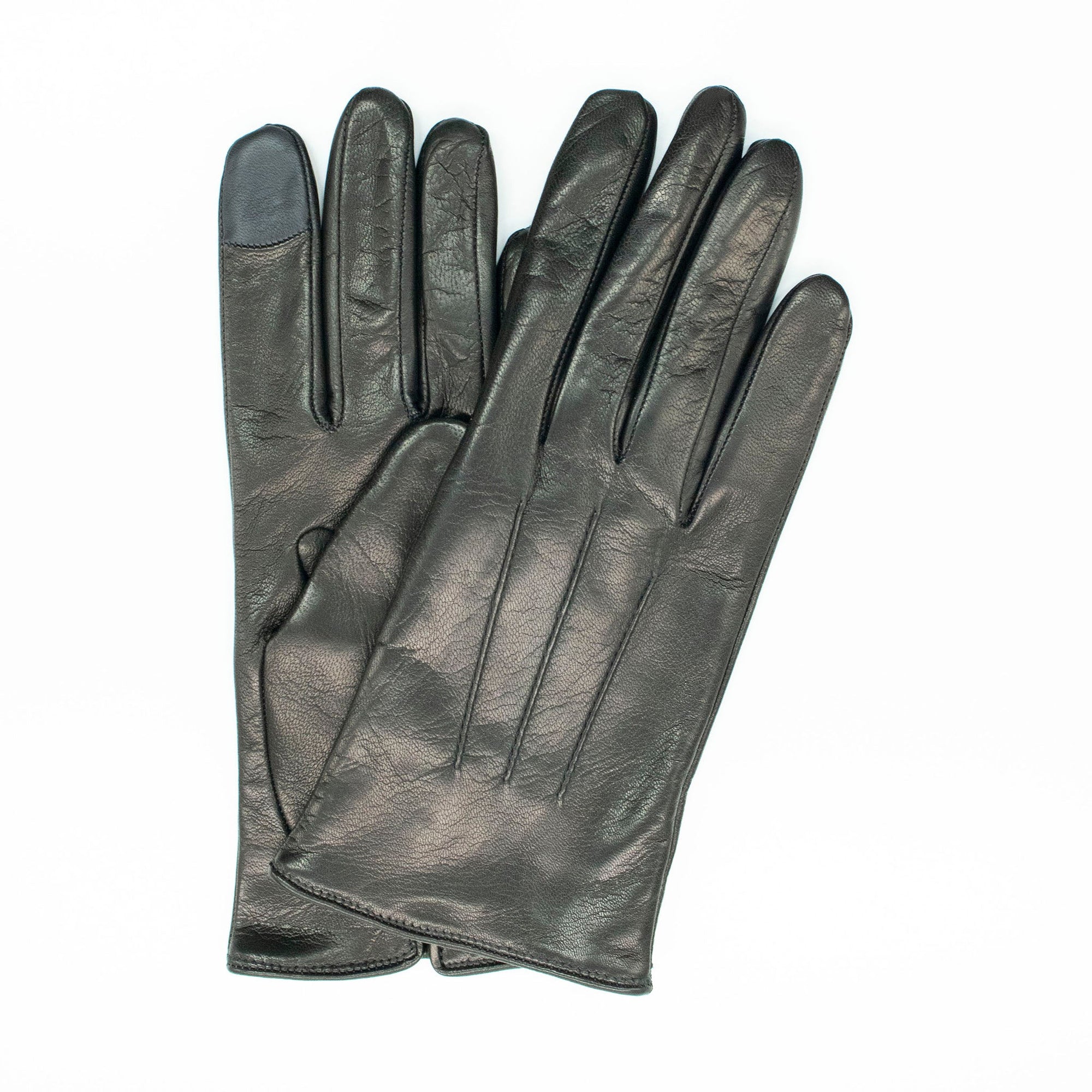 Tech Leather Gloves | Black