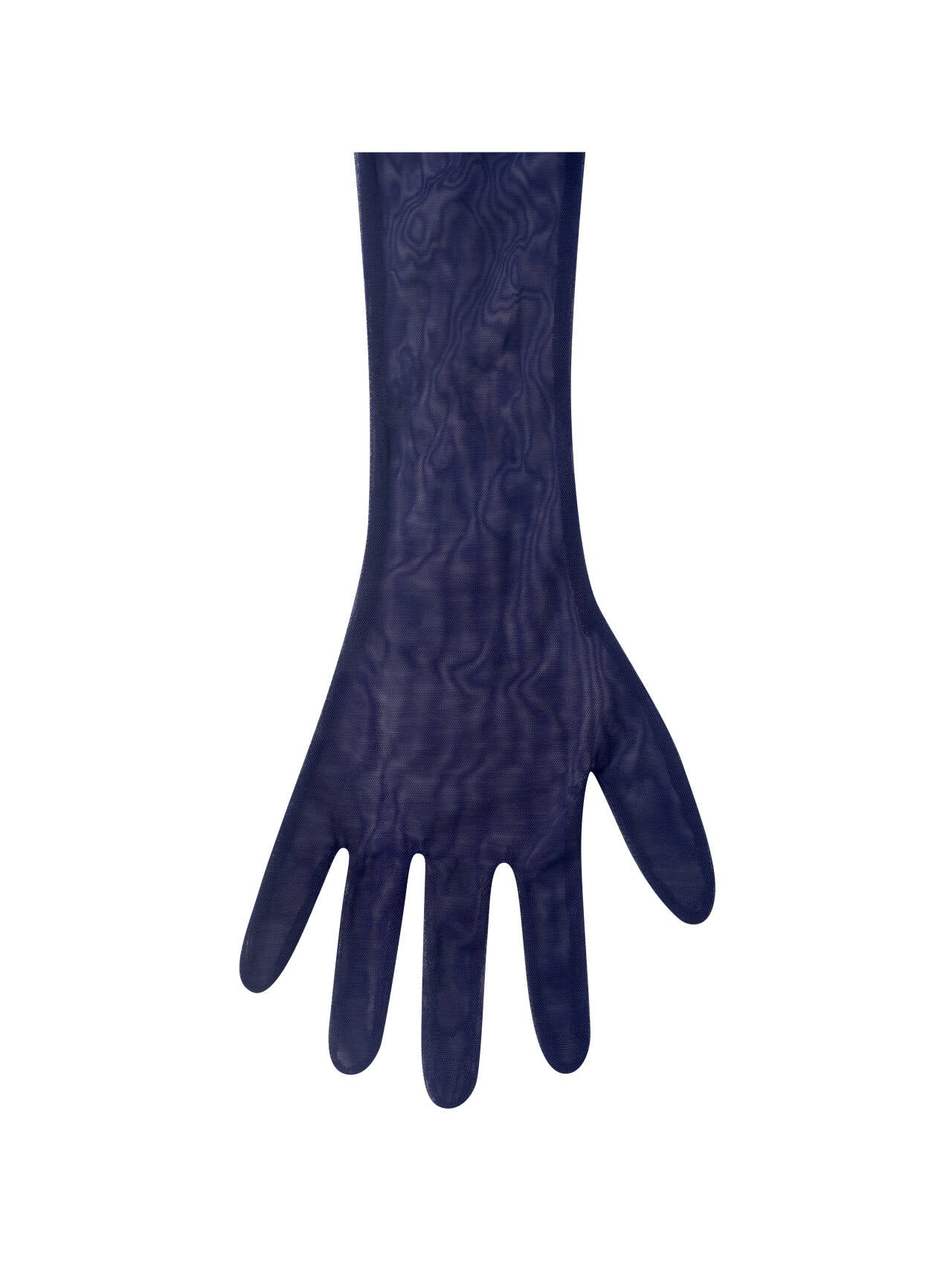 Ora Mesh Opera-Length Gloves | Navy