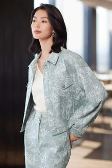 Jacquard Jacket | Green