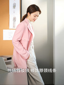 Wool Blazer | Pink