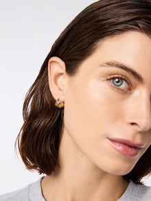 Haven Huggie Earrings | 14K Gold on Brass