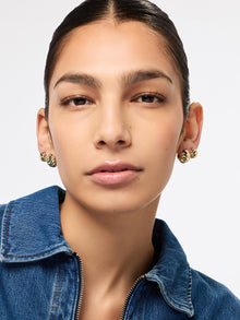 Colton Mini Statement Earrings | 14K Gold on Brass