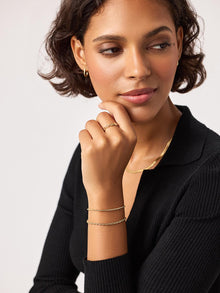 Danay Soft Box Chain Bracelet | 14K Gold on Brass