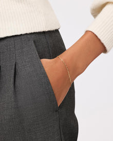 Mini Anchor Chain Bracelet | 10K Solid Gold