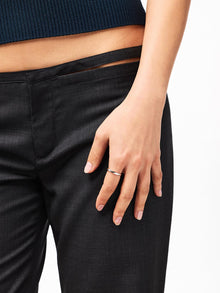 Slim Eclipse Ring | 10K Solid White Gold