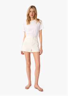 Mattea Cotton Tee | White