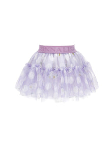 Girls | Tulle Skirt With Polka Dots And Daisies | Wisteria