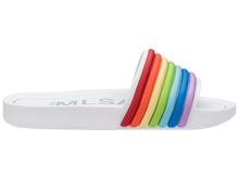 Womens | Beach 3DB Rainbow Slide | White Rainbow