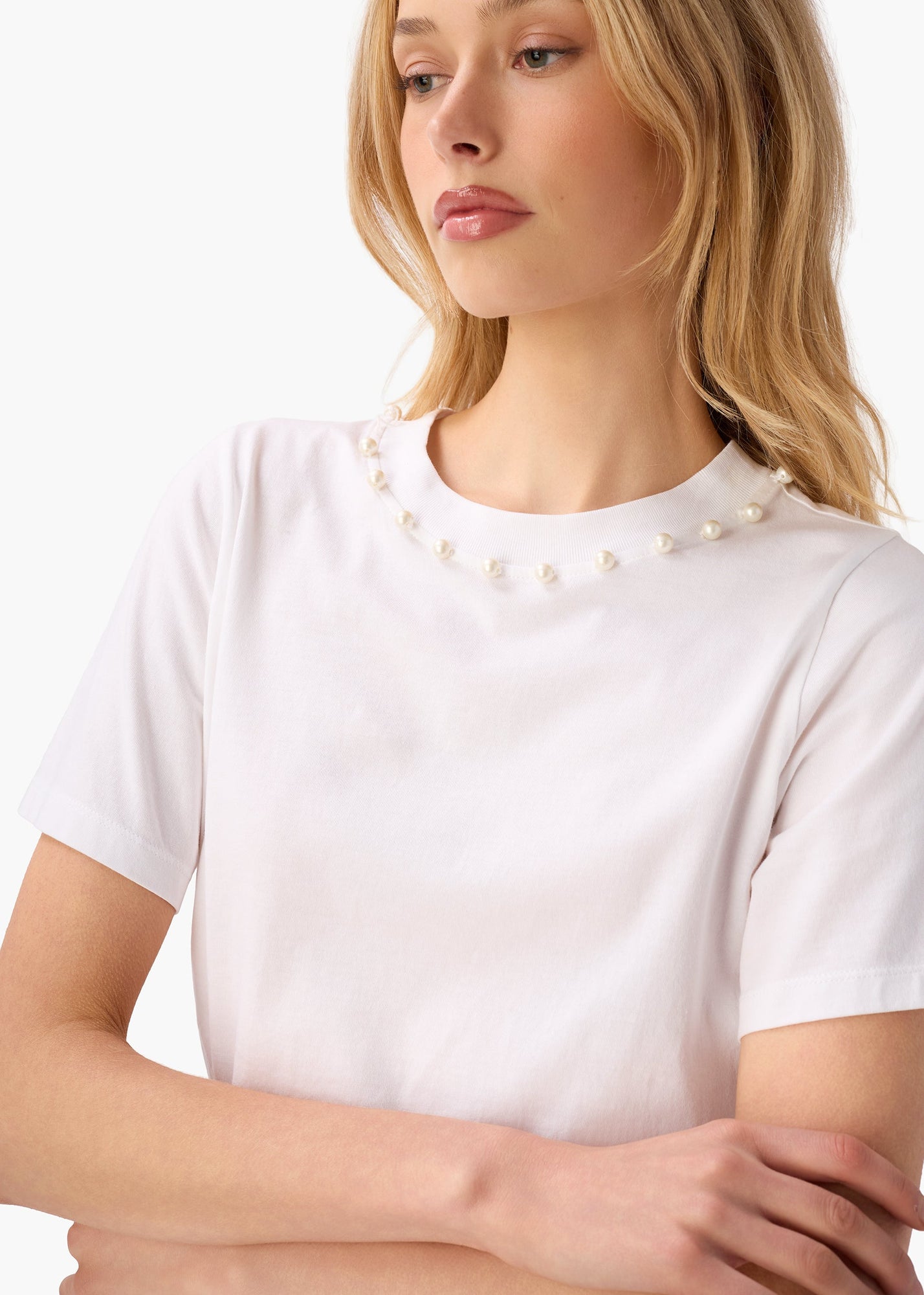 Mattea Cotton Tee | White