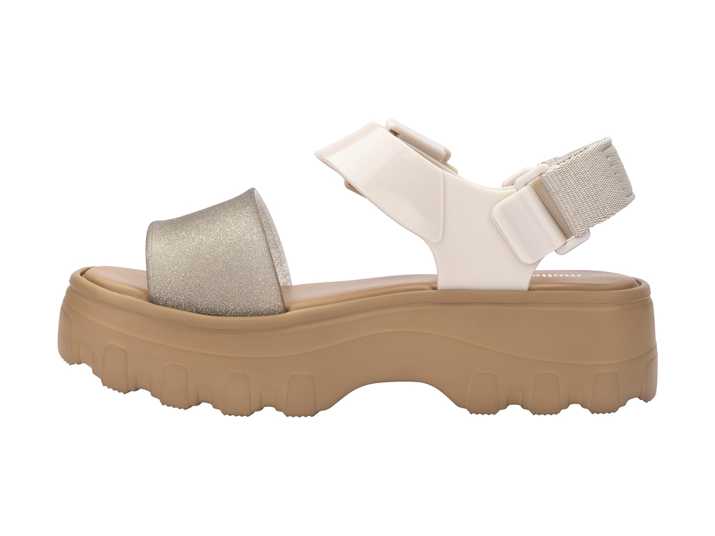 Womens | Kick Off Sandal | Beige/Glitter