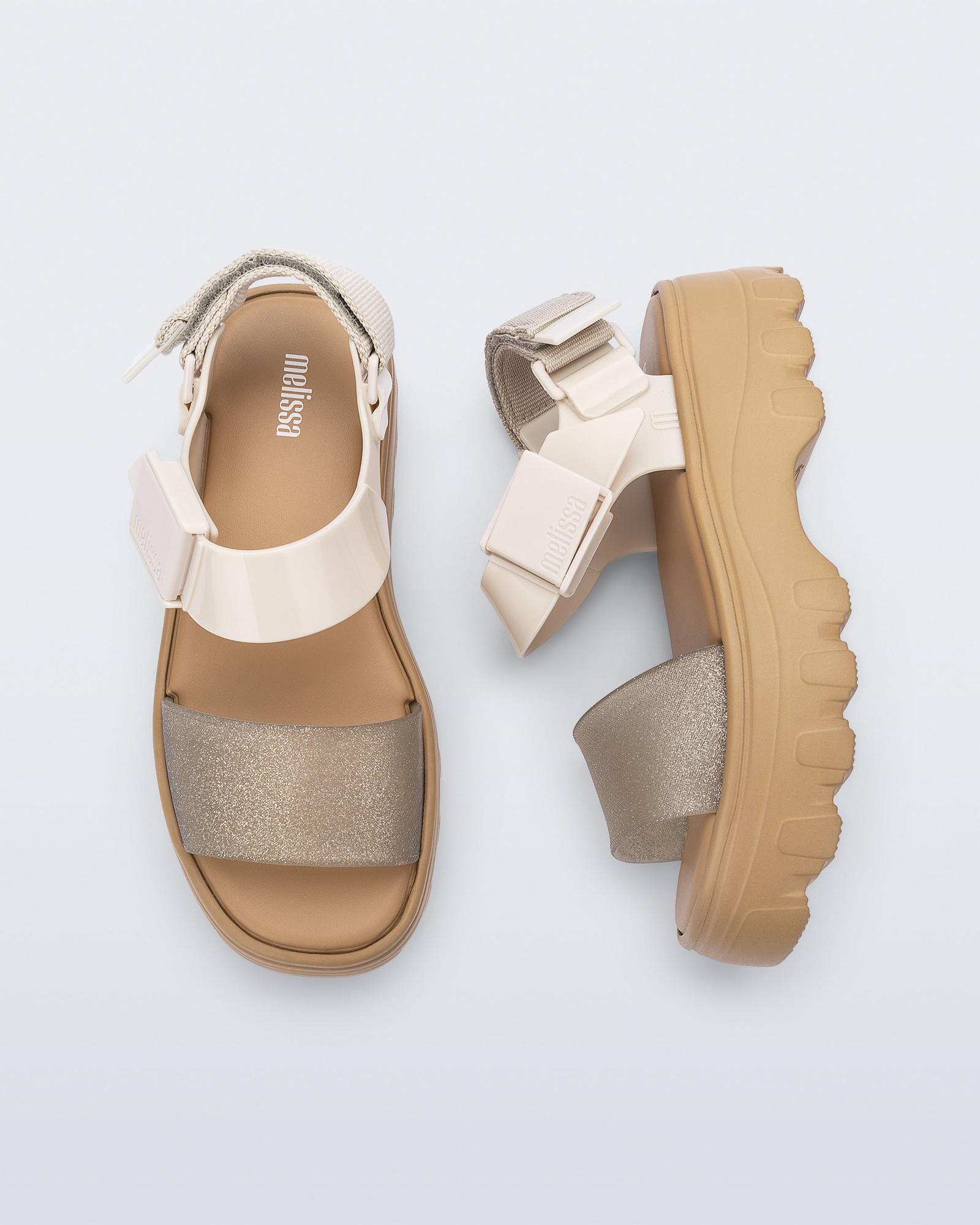 Womens | Kick Off Sandal | Beige/Glitter