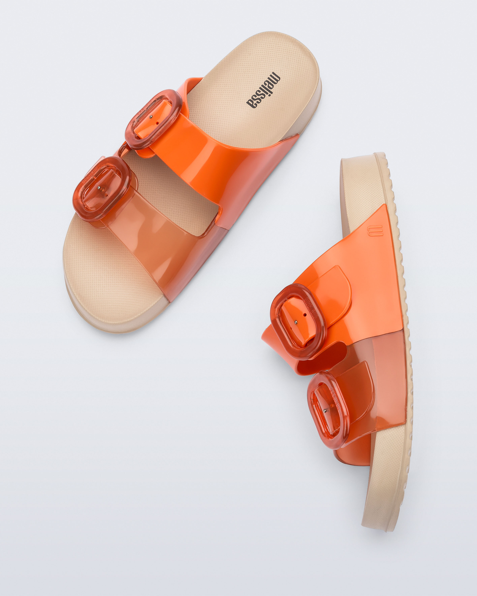 Womens | Cozy Slide | Beige/Orange
