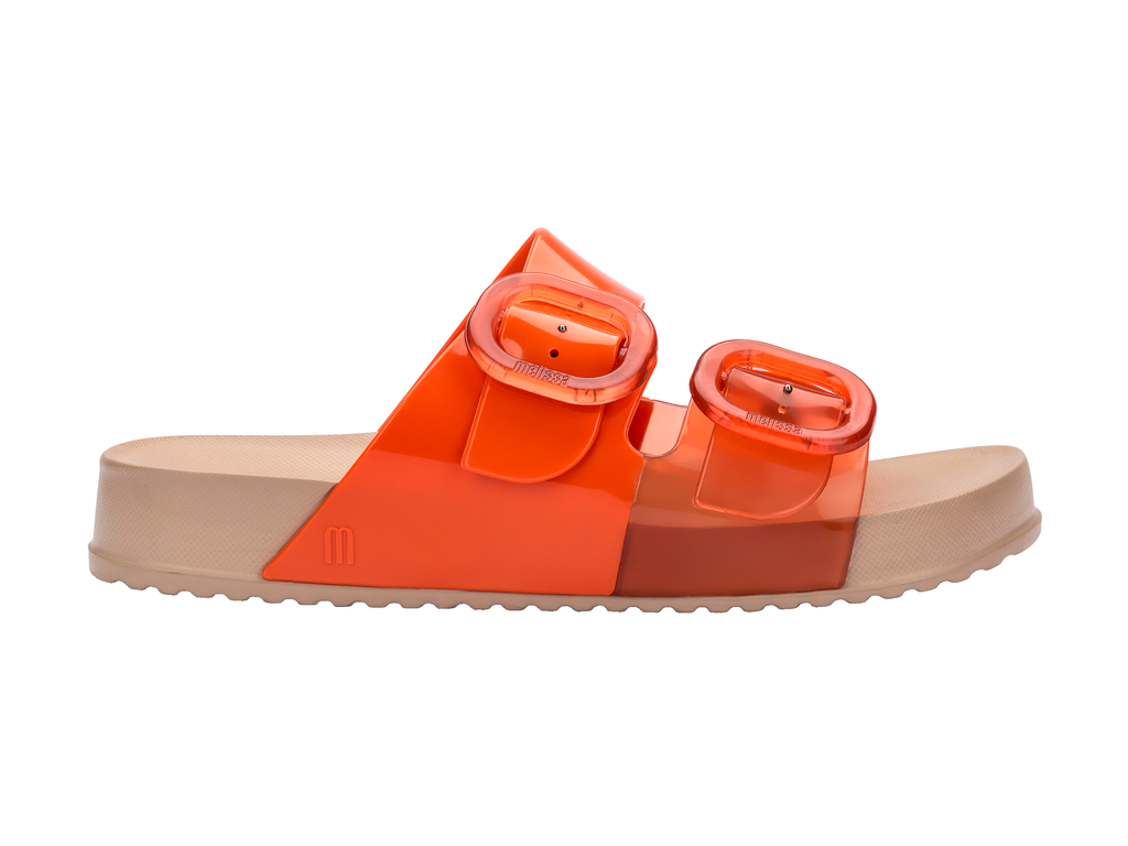 Womens | Cozy Slide | Beige/Orange